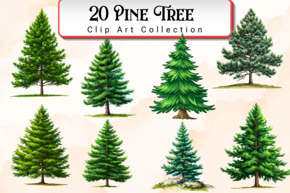Download Pine Tree Clipart Bundle - Art Collection