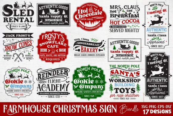 Download Farmhouse Christmas Sign SVG Bundle - Christmas sign svg Collection