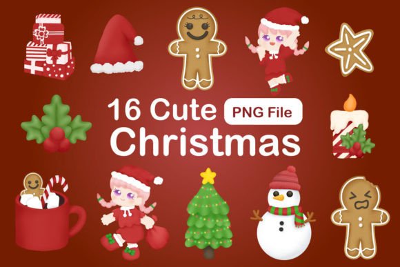 Download Cute Christmas Clipart Bundle - Art Collection