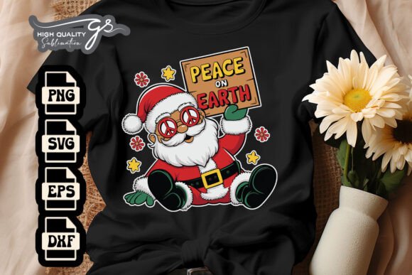 Download Peace on Earth Hippie Christmas SVG - Art Collection