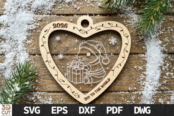 Download My First Christmas Heart Ornament - Art Collection