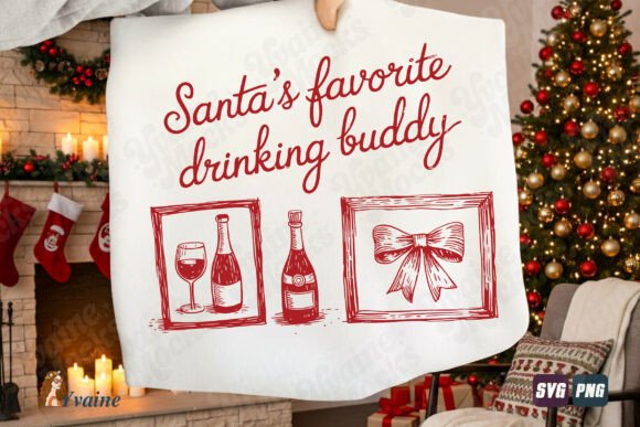 Download Funny Christmas SVG Santa Drinking Buddy - Funny christmas svg Collection