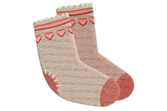 Download Cozy Heart Socks - Art Collection