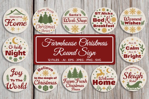 Download Farmhouse Christmas Sign SVG Bundle - Christmas sign svg Collection