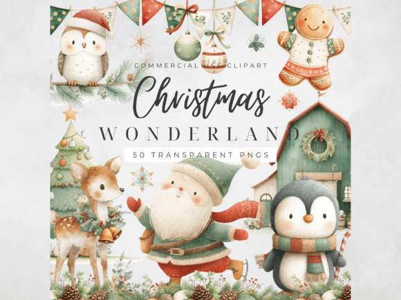 Download Christmas Clipart Watercolor Holiday PNG - Art Collection