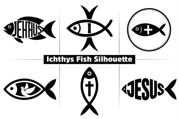 Download Ichthys Fish Jesus Silhouette Clipart - Art Collection