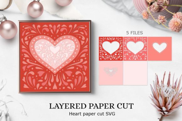 Download Heart Papercut Template Svg 3D / Heart - Art Collection