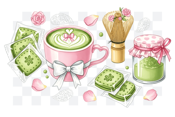 Download Coquette Matcha Latte PMG Clipart - Art Collection