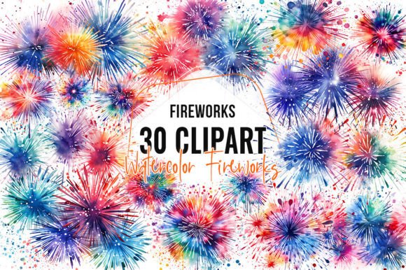 Download New Year Fireworks Clipart - Art Collection