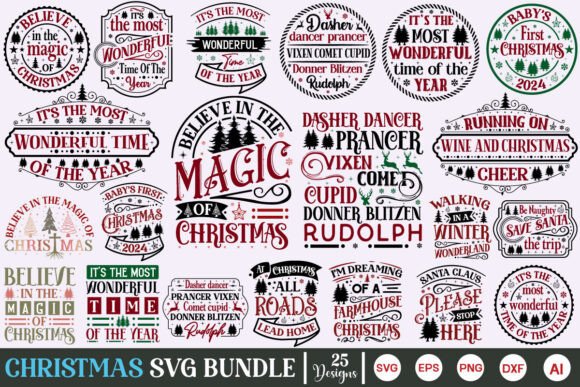 Download Farmhouse Christmas Sign SVG Bundle - Christmas sign svg Collection