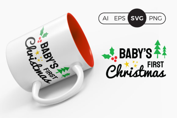Download Baby's First Christmas SVG Clipart - Art Collection