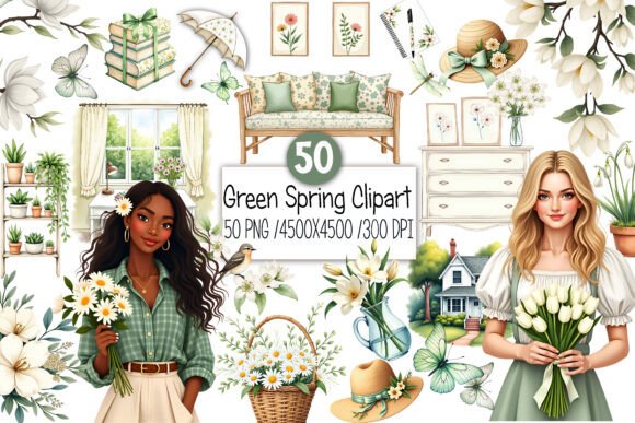 Download Green Spring Clipart - Art Collection