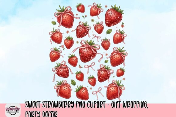 Download Sweet Strawberry PNG Clipart - Gift Wrapping, Party Decor - Art Collection