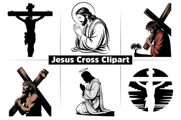 Download Jesus Silhouette Cross Clipart Designs - Art Collection