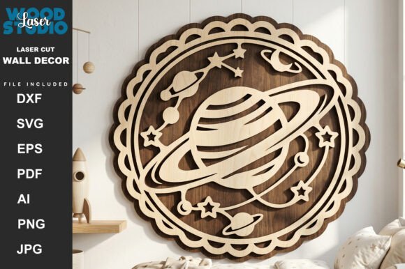 Download Space Adventure Wall Art Laser Cut SVG - Art Collection